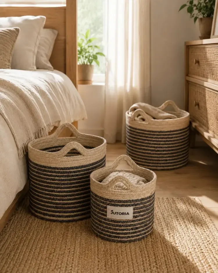 Natural jute lifestyle detail
