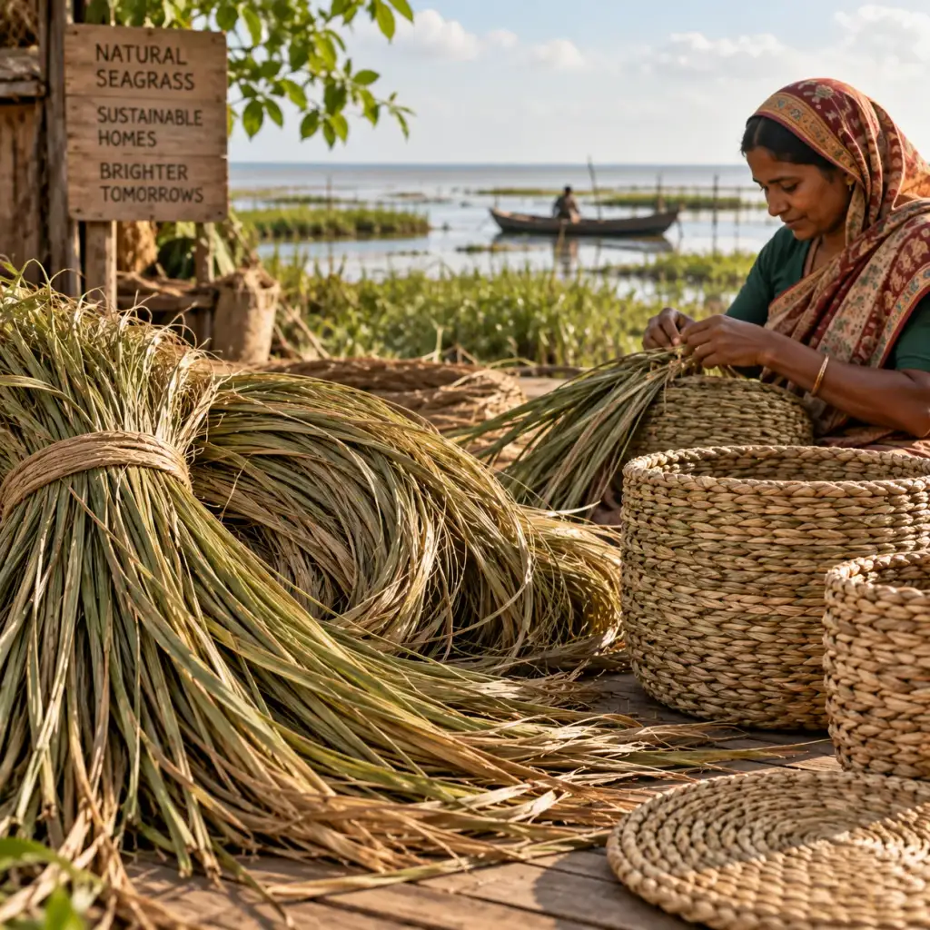 Seagrass – natural fibre used in JUTORIA home décor