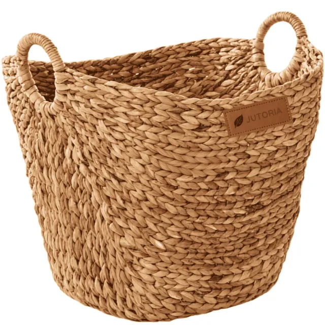 Seagrass Storage Basket – Large Woven Basket, brown colour