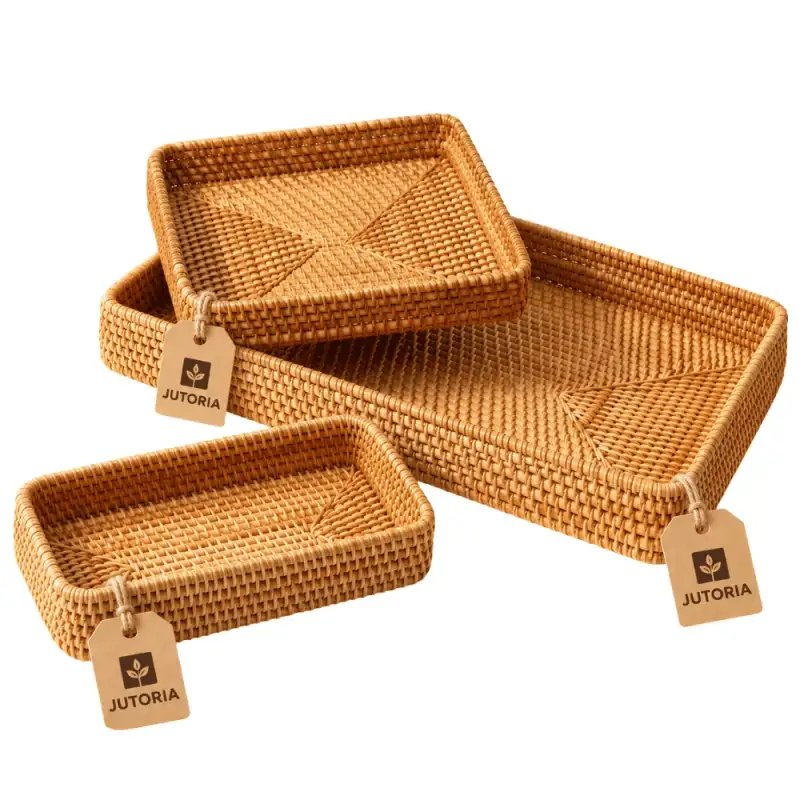 Serving Tray – handmade natural fibre products by JUTORIA