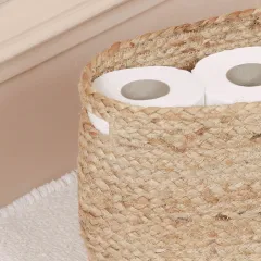 Natural Jute Bathroom Storage Basket – image 3