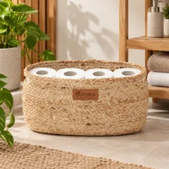 Natural Jute Bathroom Storage Basket – image 2
