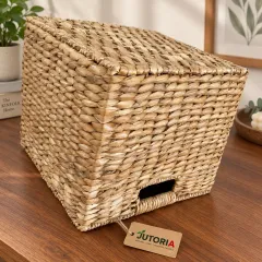 Large Natural Seagrass Storage Basket with Handles – image 2