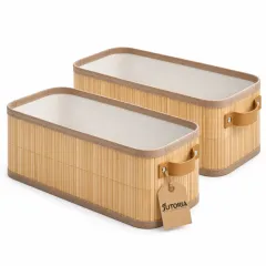 Natural Bamboo Storage Basket