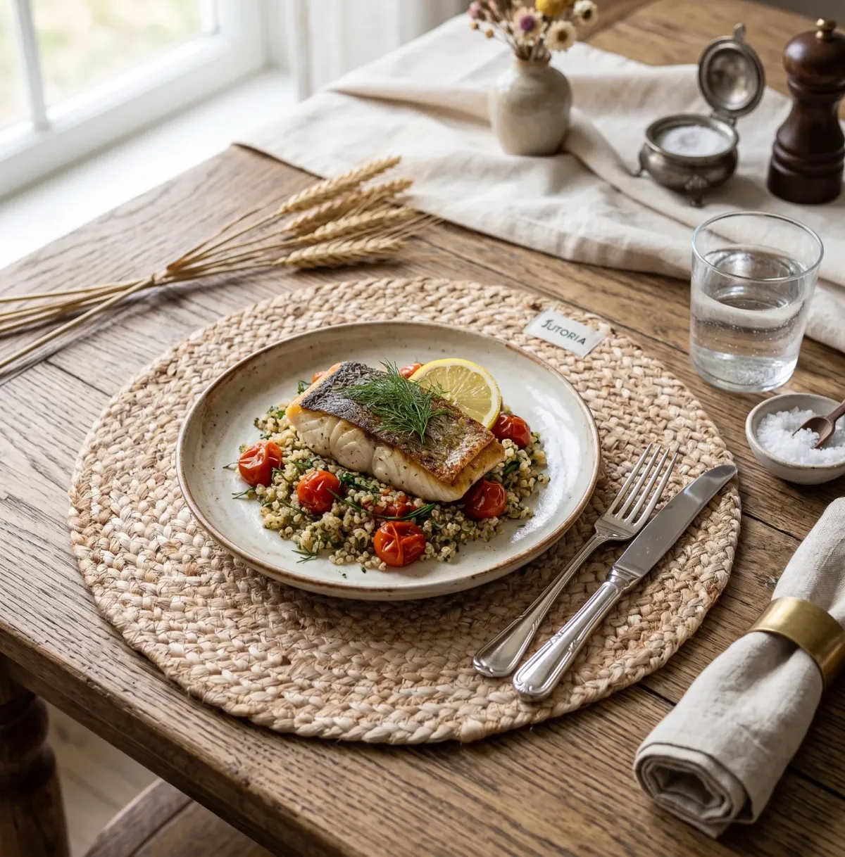 Pure Jute Braided Placemats (Set of 6) | 14" Round Handwoven Table Mats, natural colour – image 3