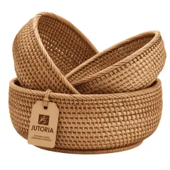 Rattan Fruit Baskets, natural colour – image 2