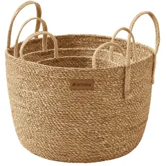 Natural Seagrass Storage Basket Set