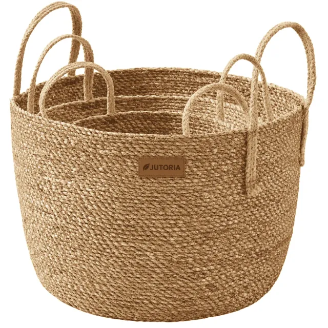 Natural Seagrass Storage Basket Set