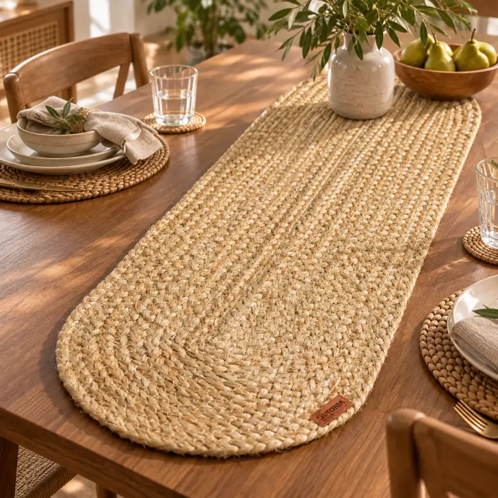Table Runner – handmade natural fibre products by JUTORIA
