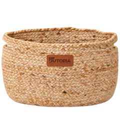 Natural Jute Bathroom Storage Basket