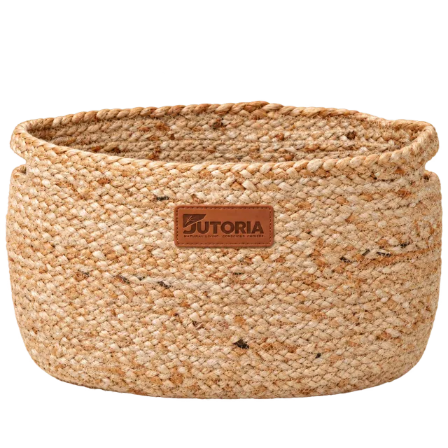 Natural Jute Bathroom Storage Basket
