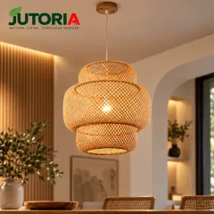 Handmade Natural Bamboo Woven Chandelier Pendant Light