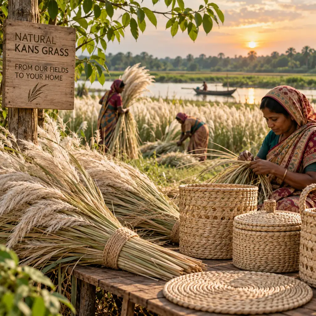 Kans Grass – natural fibre used in JUTORIA home décor