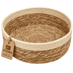 Fruit Basket, seagrass, reed grass + beige colour