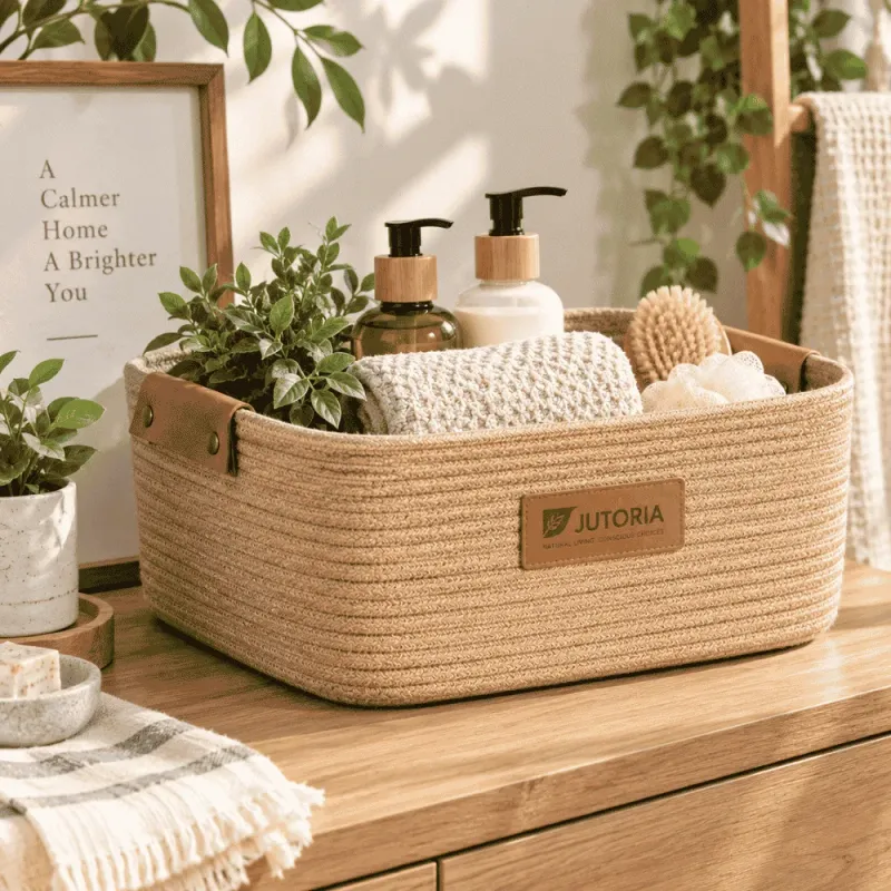 Jute Organize Basket, natural jute colour – image 2